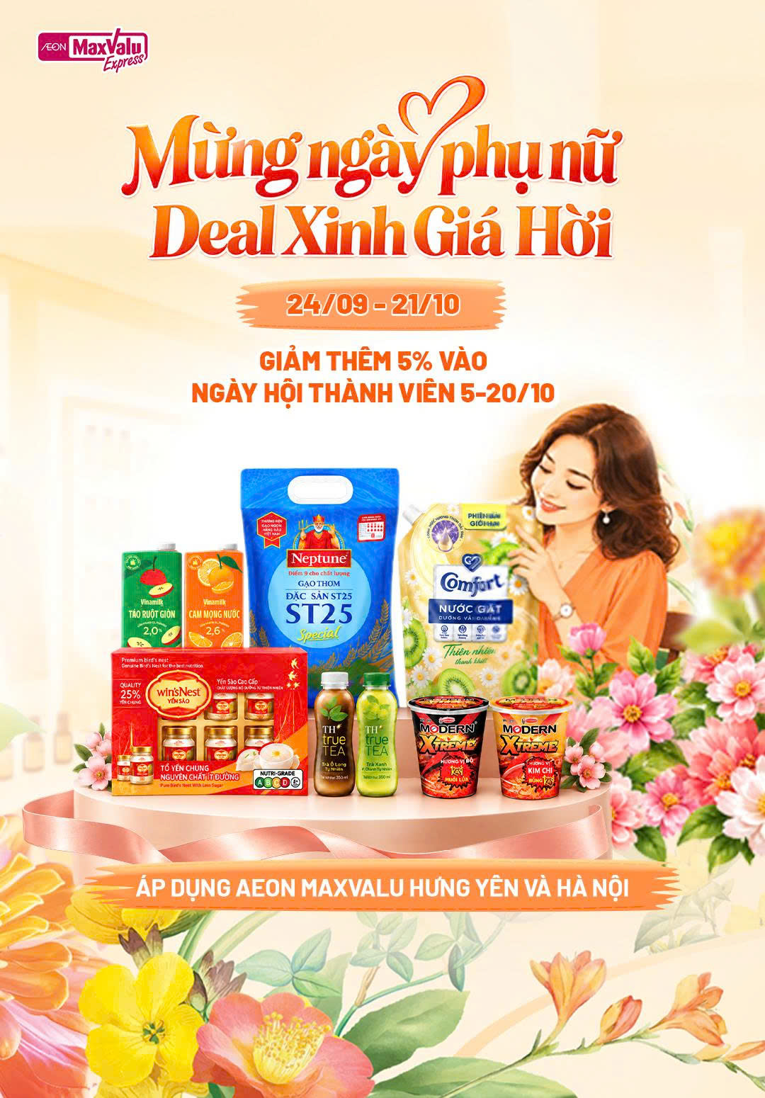 MỪNG NGÀY PHỤ NỮ - GỬI TRAO YÊU THƯƠNG, ƯU ĐÃI NGẬP TRÀN 
