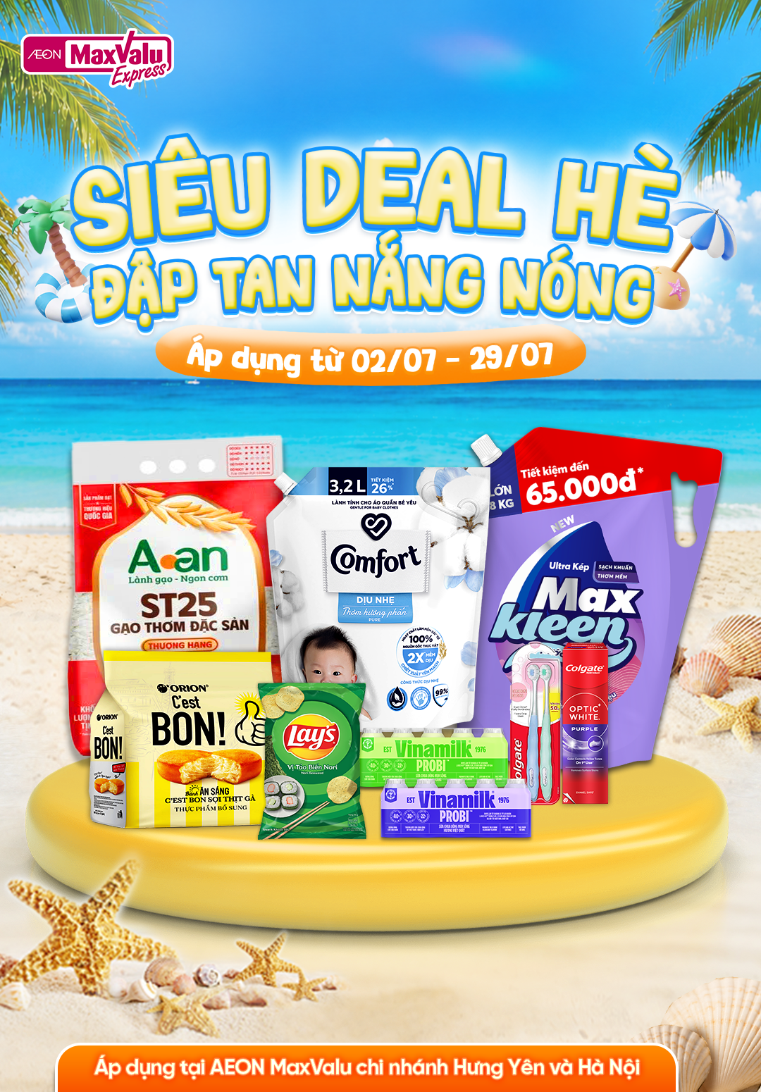 SIÊU DEAL MÙA HÈ, ĐẬP TAN NẮNG NÓNG