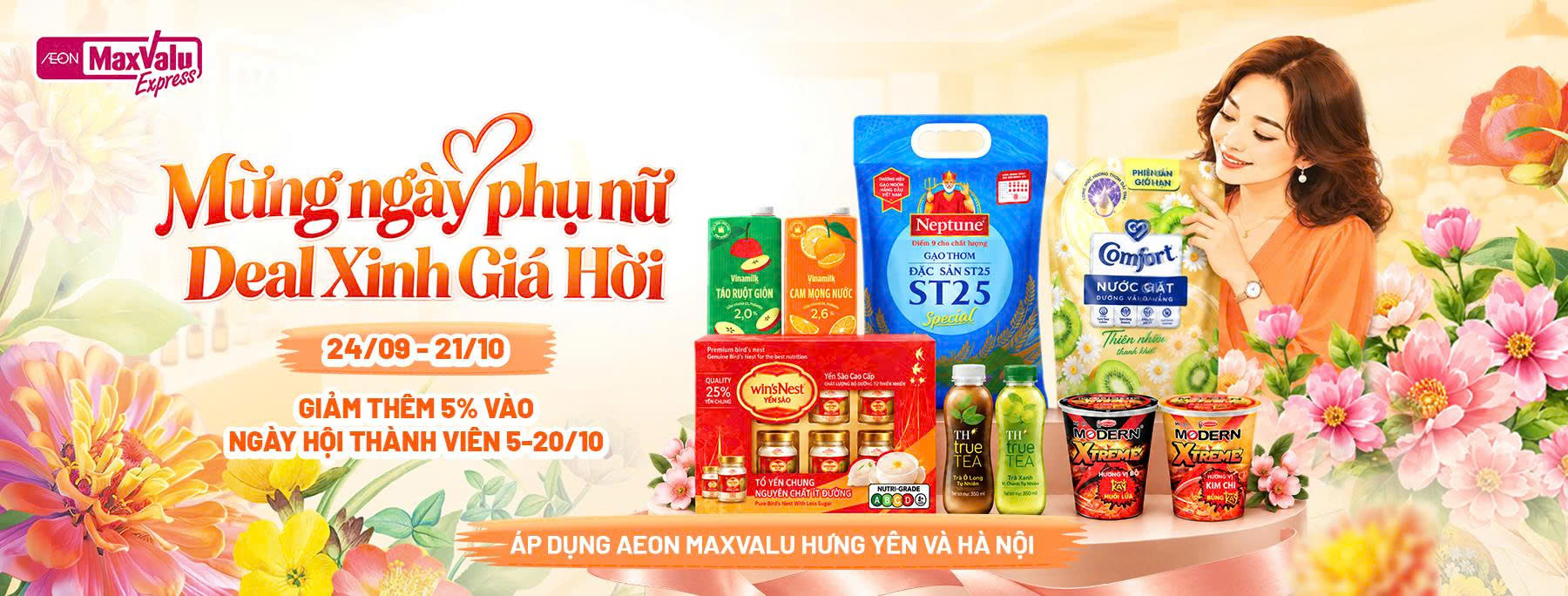 MỪNG NGÀY PHỤ NỮ - GỬI TRAO YÊU THƯƠNG, ƯU ĐÃI NGẬP TRÀN 