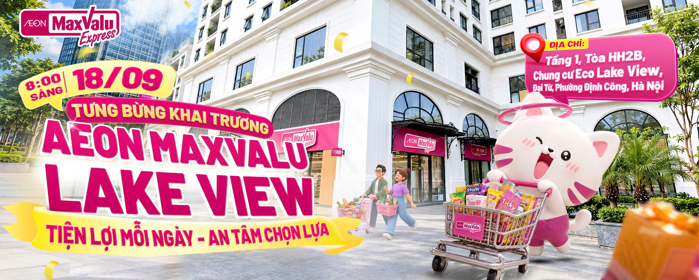 KHAI TRƯƠNG AEON MAXVALU LAKE VIEW