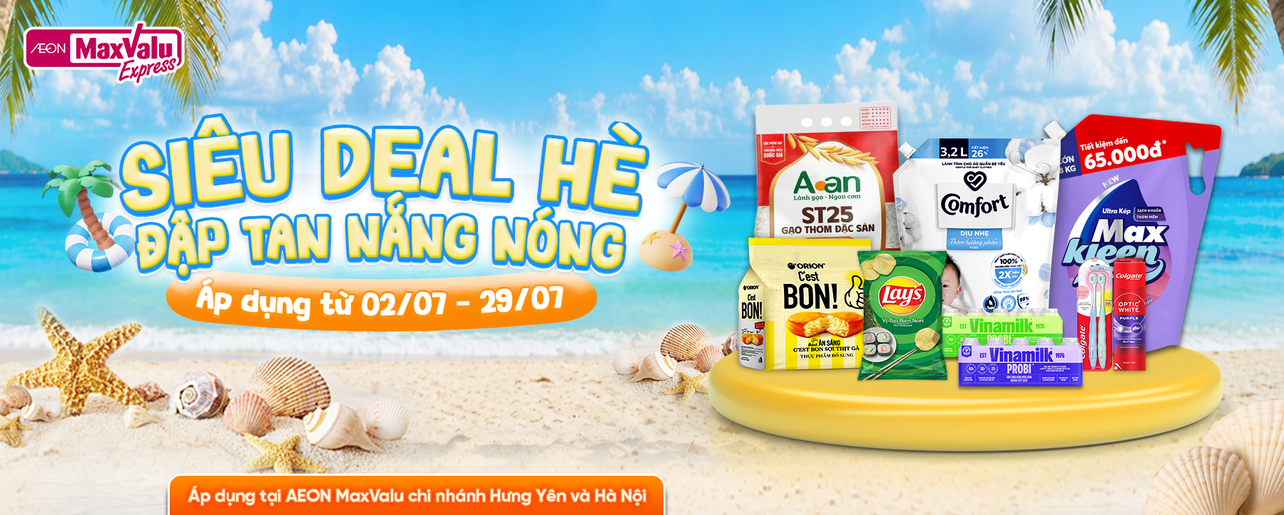 SIÊU DEAL MÙA HÈ, ĐẬP TAN NẮNG NÓNG