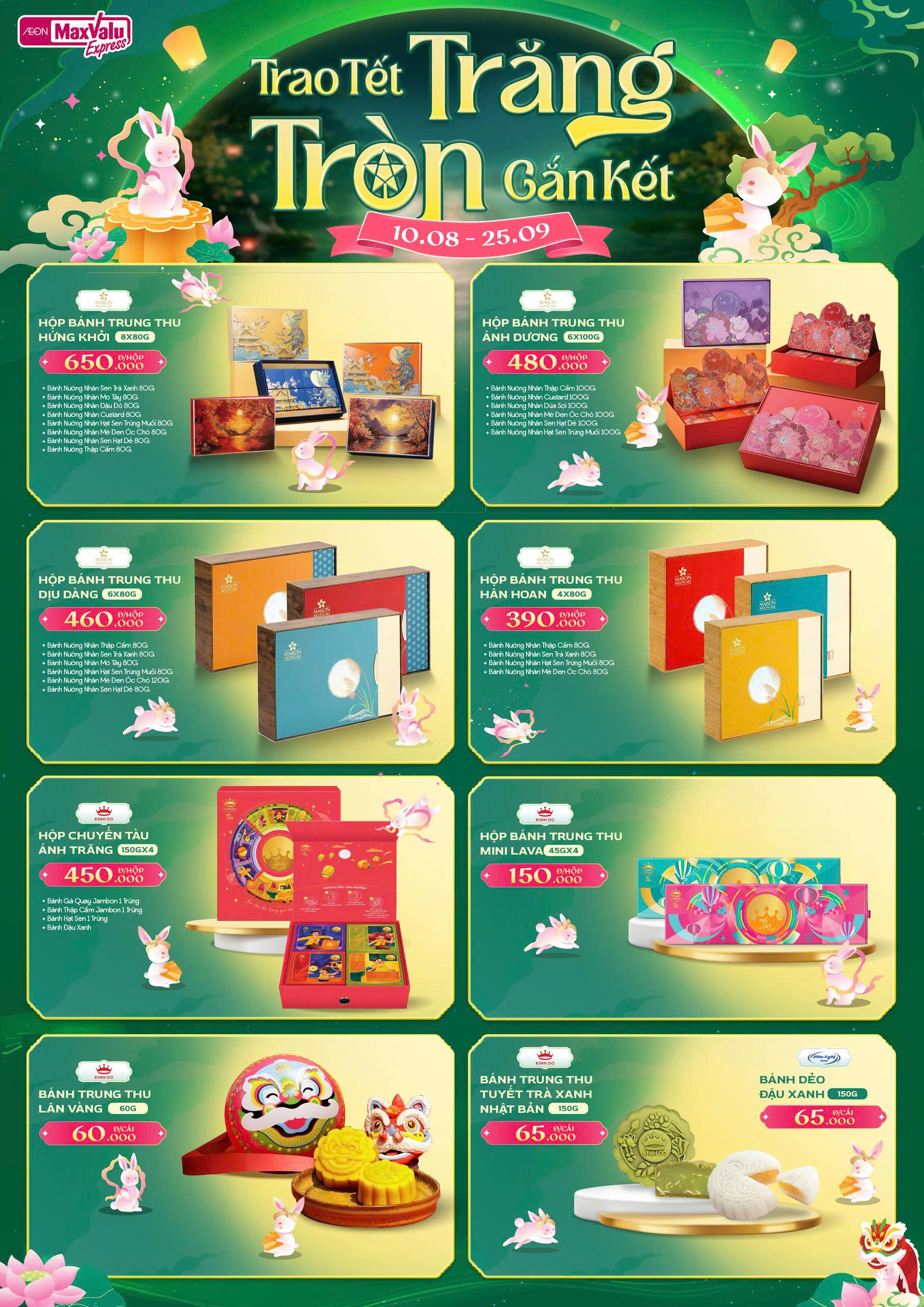 THƯỞNG BÁNH ĐÓN TRĂNG - HƯỞNG CHIẾT KHẤU HỜI CÙNG AEON MAXVALU