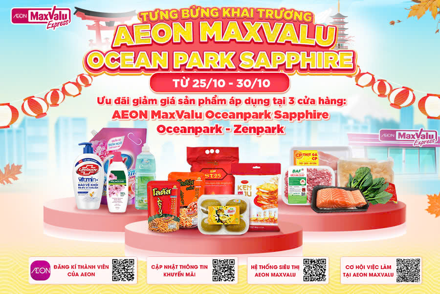 Tưng bừng Khai trương AEON MaxValu Five Star