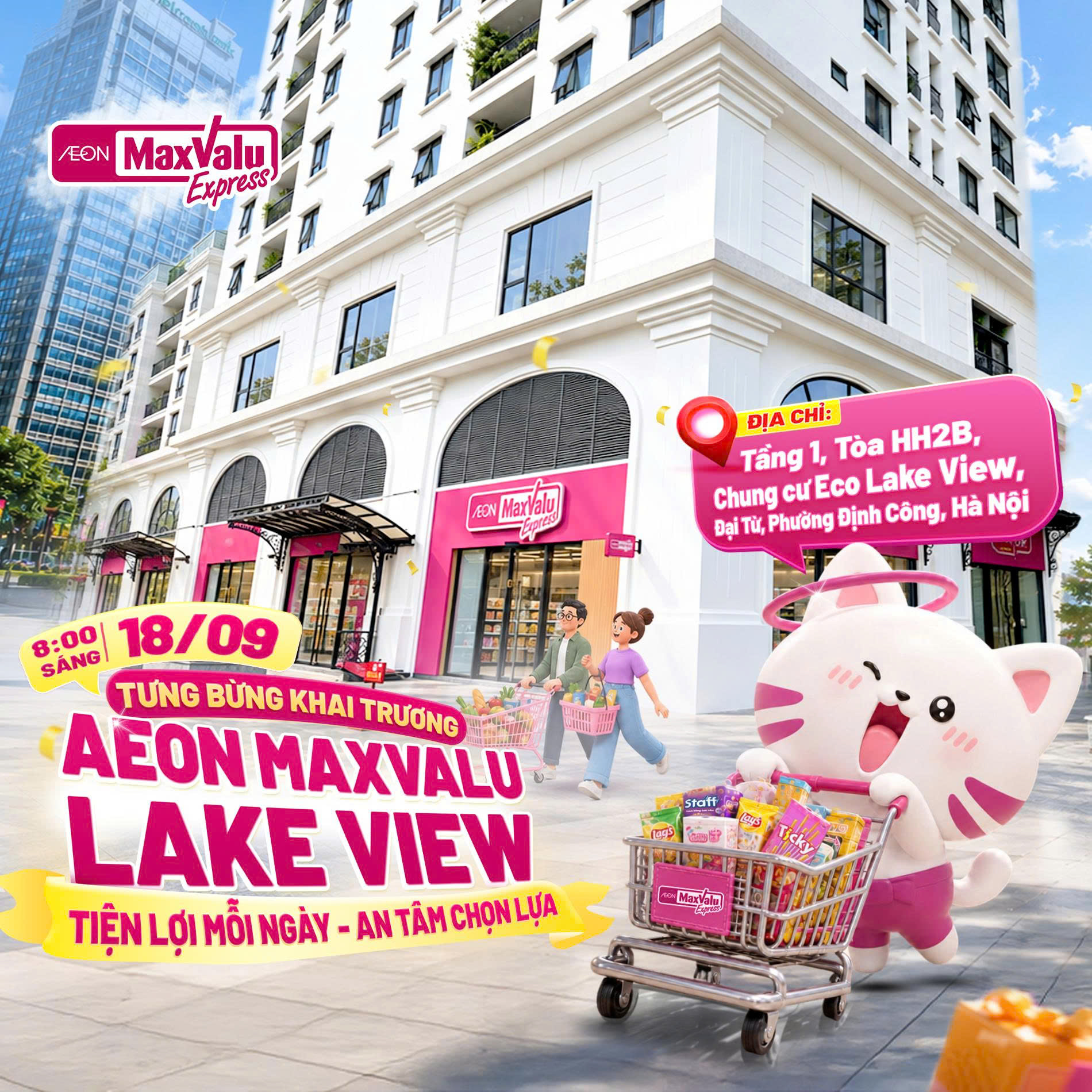 KHAI TRƯƠNG AEON MAXVALU LAKE VIEW - NGÀN QUÀ SIÊU XỊN