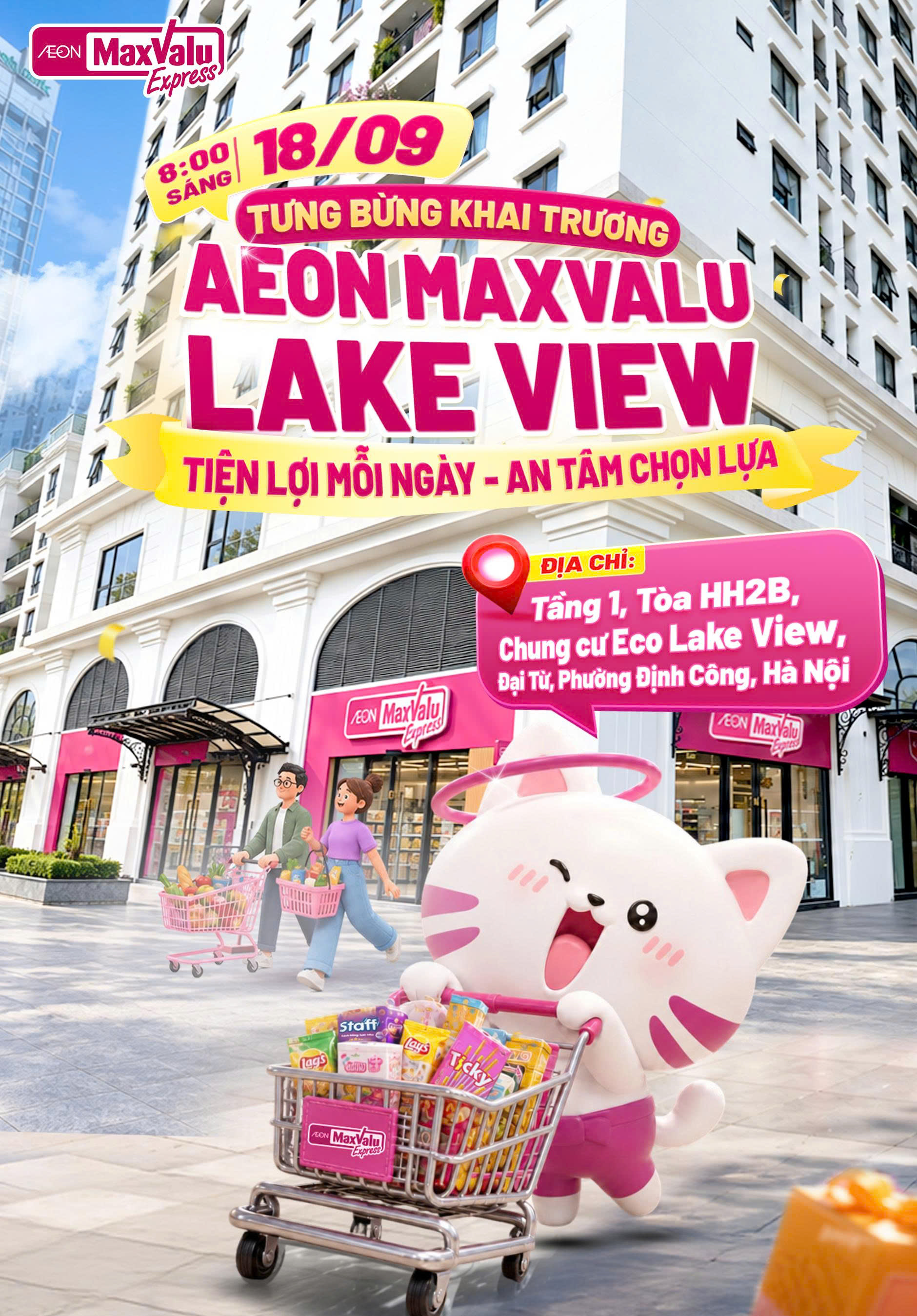 KHAI TRƯƠNG AEON MAXVALU LAKE VIEW - NGÀN QUÀ SIÊU XỊN
